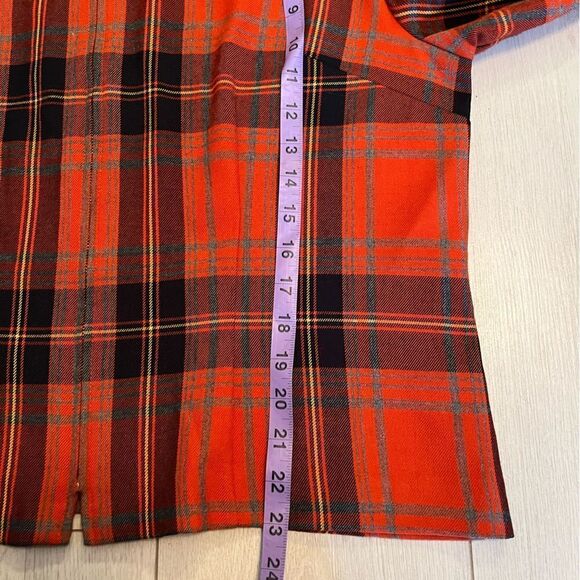 Vintage plaid cropped jacket zip up - Picture 8 of 8
